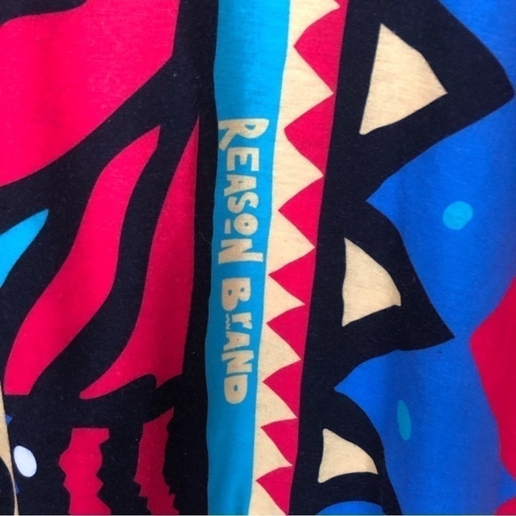 REASON Streetwear Abstract Geometric Graphic Tee Small - Picture 4 of 8